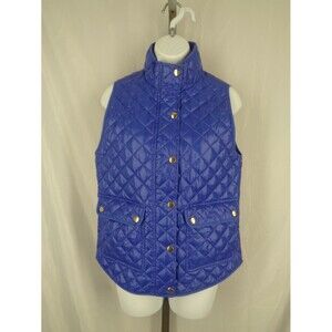 J Crew Quilted Shiny Field Puffer Vest Size XS